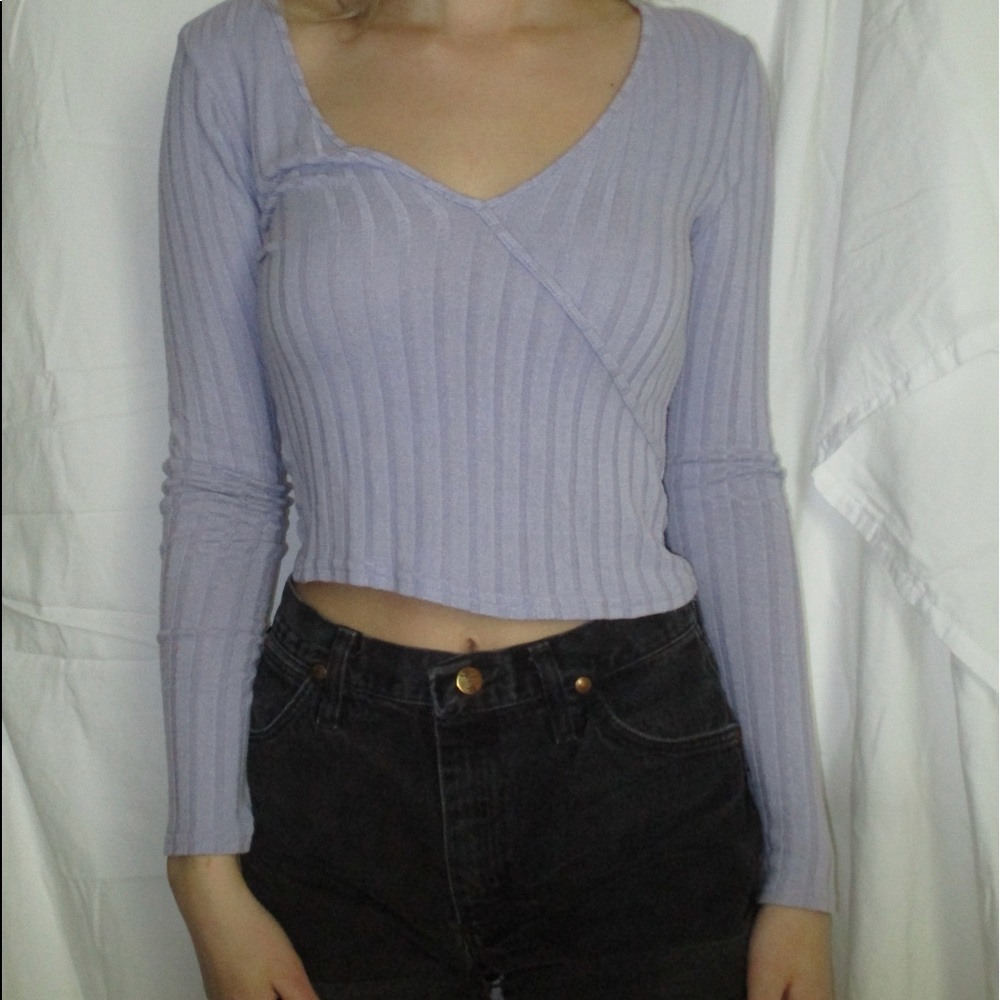 Lilac Overlapped Long Sleeve